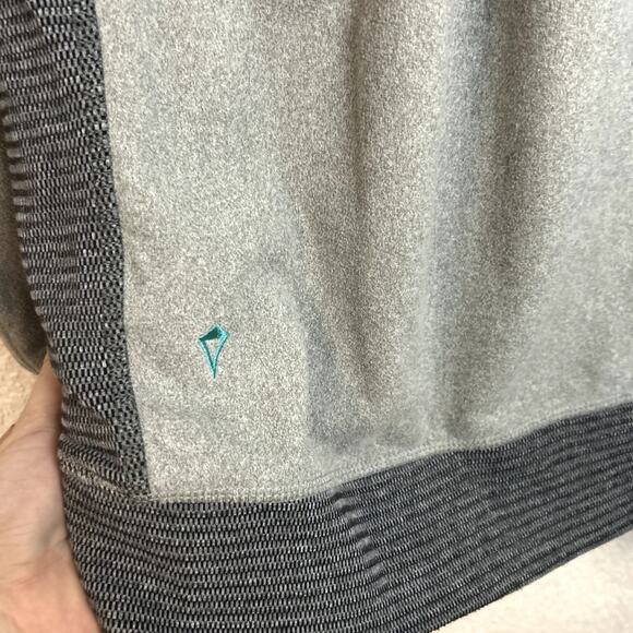 Ivivva Lululemon Shiver Stopper Fleece Pullover Girls Size 14 Gray Herringbone - Picture 6 of 6